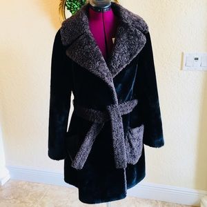 VINTAGE BORGANA Faux Fur Coat Styled by Fairmoor